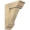 Ekena Millwork Traditional Traditional Rough Sawn Bracket w/ Offset Brace, Douglas Fir, 6"W x 14"D x 18"H BKT0604X14X18TRA01RDF - alternate 1